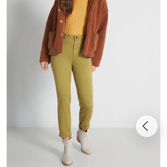 80s director’s cut green denim jeans ModCloth NWT - Picture 3 of 4